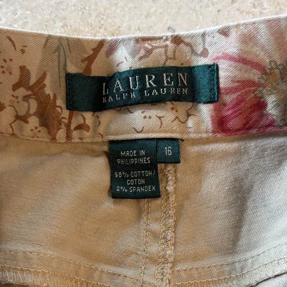 Lauren by Ralph Lauren size 16 vintage Floral Women's Jeans - Picture 4 of 5